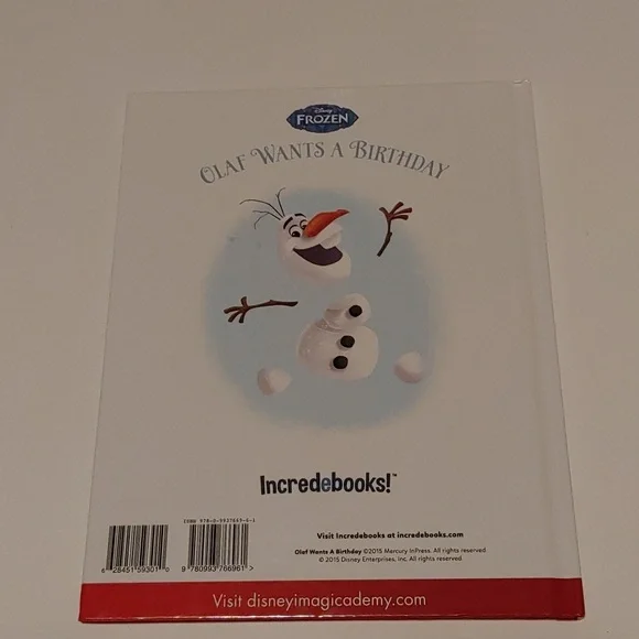 3/$13 Olaf Wants a Birthday kids children picture book - Picture 6 of 6